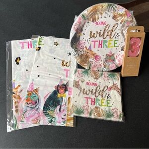 NWOT Young Wild & Three Party Supplies Set